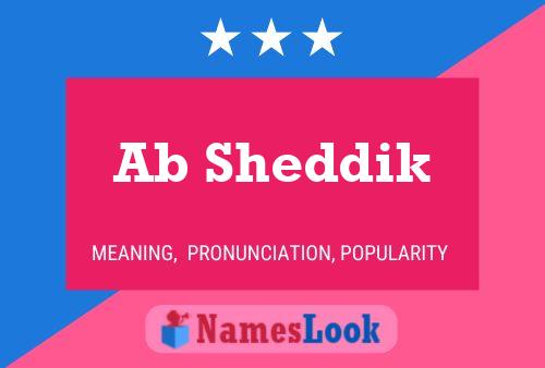 Ab Sheddik Name Poster