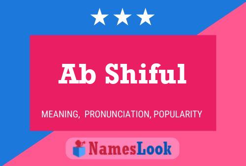 Ab Shiful Name Poster