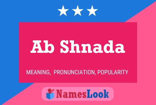 Ab Shnada Name Poster