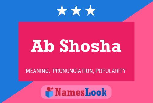 Ab Shosha Name Poster