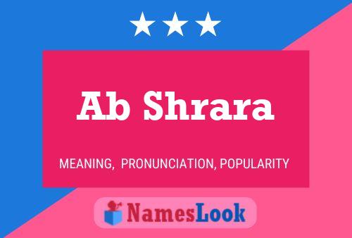 Ab Shrara Name Poster