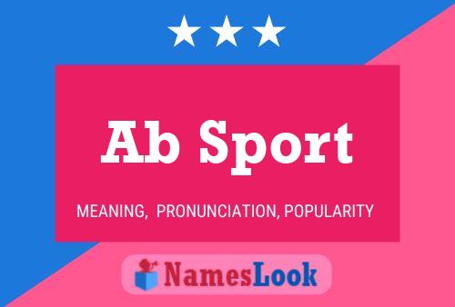 Ab Sport Name Poster