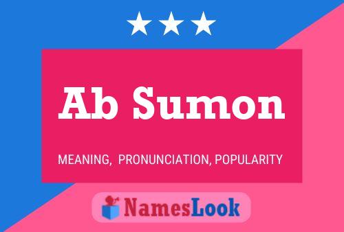 Ab Sumon Name Poster