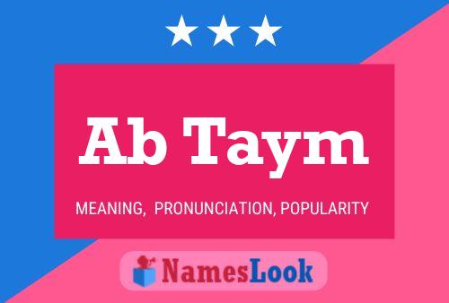 Ab Taym Name Poster