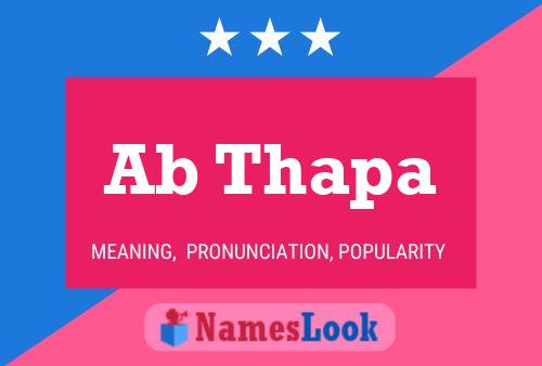 Ab Thapa Name Poster