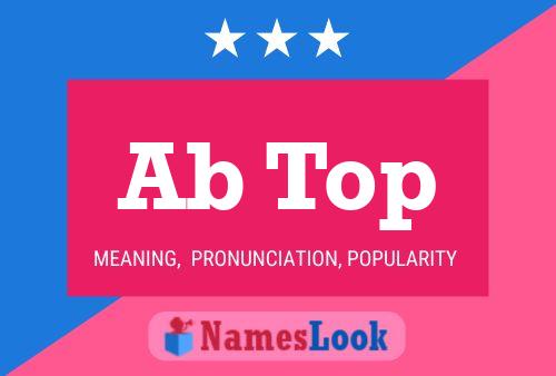 Ab Top Name Poster