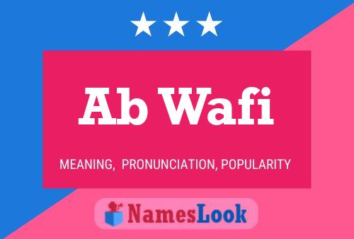 Ab Wafi Name Poster