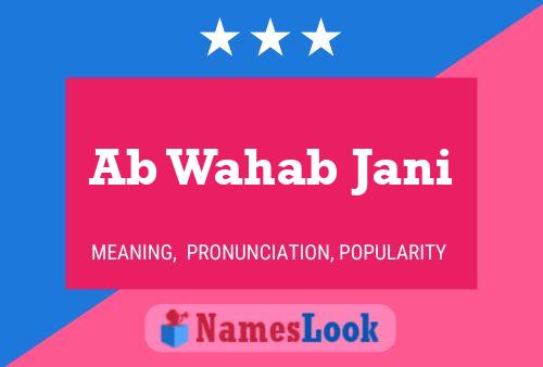 Ab Wahab Jani Name Poster