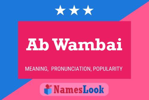 Ab Wambai Name Poster