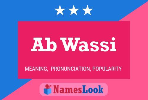 Ab Wassi Name Poster