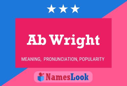 Ab Wright Name Poster