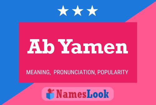 Ab Yamen Name Poster