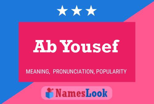 Ab Yousef Name Poster