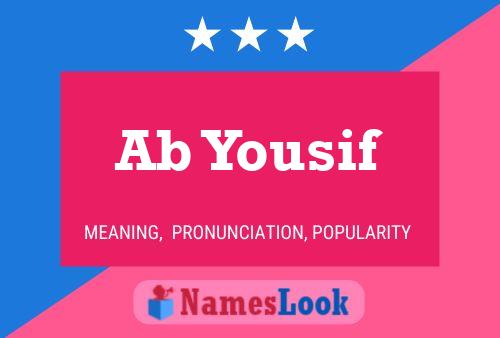 Ab Yousif Name Poster