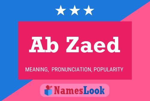 Ab Zaed Name Poster