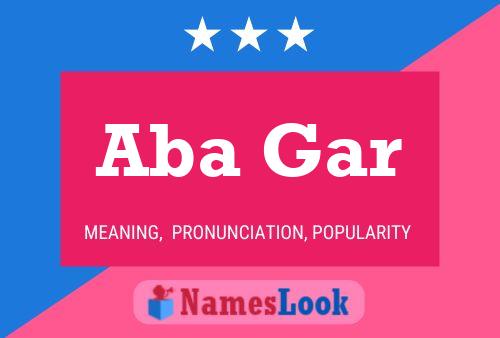 Aba Gar Name Poster