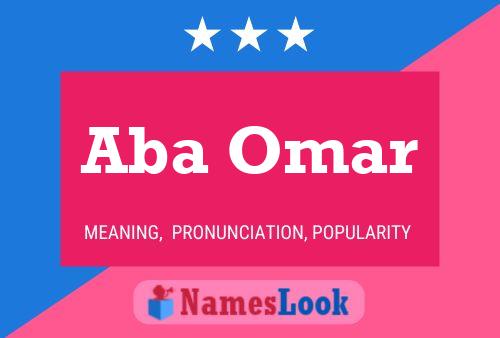 Aba Omar Name Poster