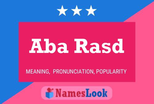 Aba Rasd Name Poster