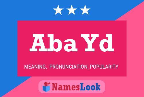 Aba Yd Name Poster