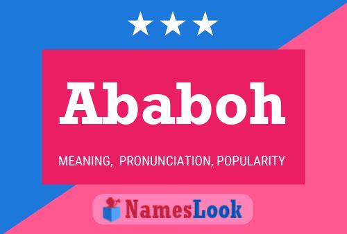 Ababoh Name Poster