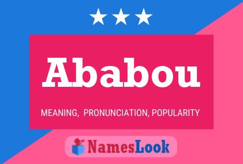 Ababou Name Poster