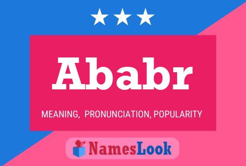 Ababr Name Poster