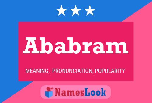 Ababram Name Poster