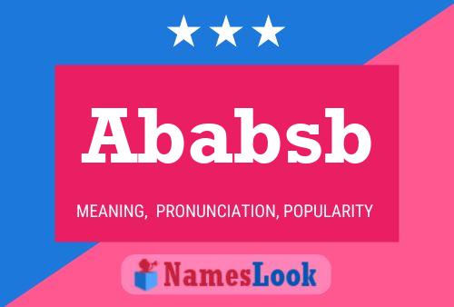 Ababsb Name Poster