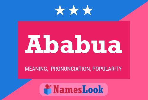 Ababua Name Poster