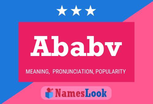 Ababv Name Poster