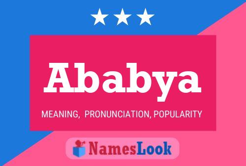 Ababya Name Poster