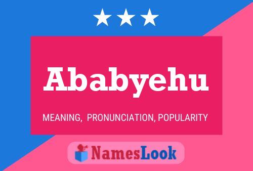 Ababyehu Name Poster