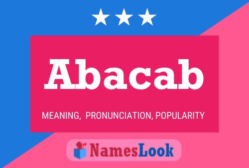 Abacab Name Poster