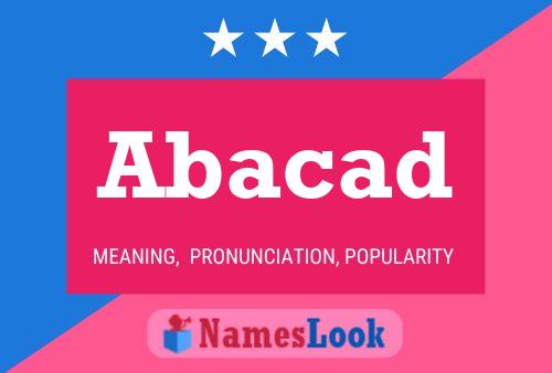 Abacad Name Poster