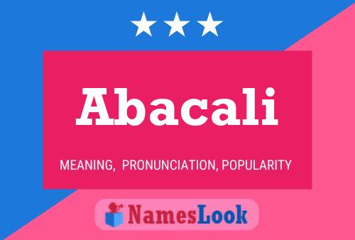 Abacali Name Poster