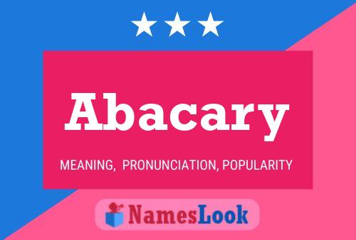 Abacary Name Poster