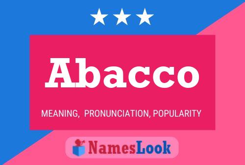 Abacco Name Poster