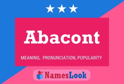 Abacont Name Poster