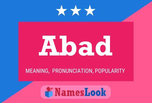 Abad Name Poster