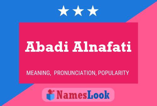 Abadi Alnafati Name Poster