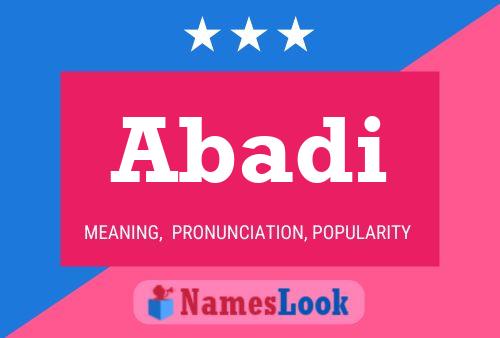 Abadi Name Poster