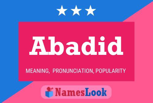 Abadid Name Poster