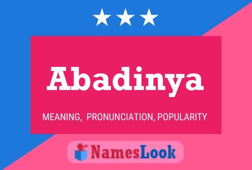 Abadinya Name Poster