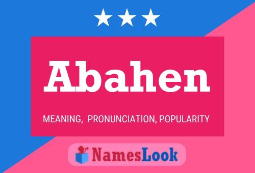 Abahen Name Poster