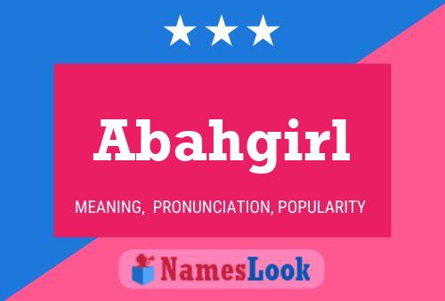 Abahgirl Name Poster