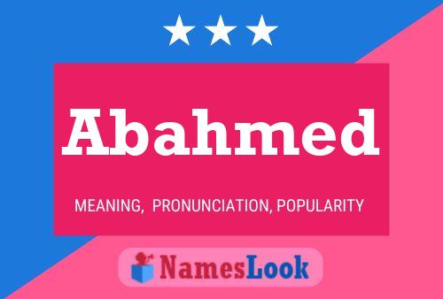 Abahmed Name Poster