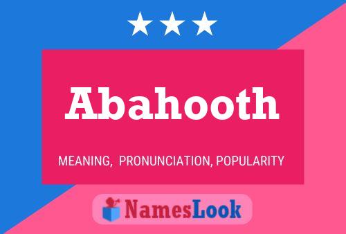 Abahooth Name Poster