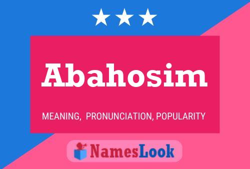 Abahosim Name Poster