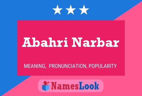 Abahri Narbar Name Poster