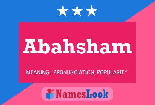 Abahsham Name Poster